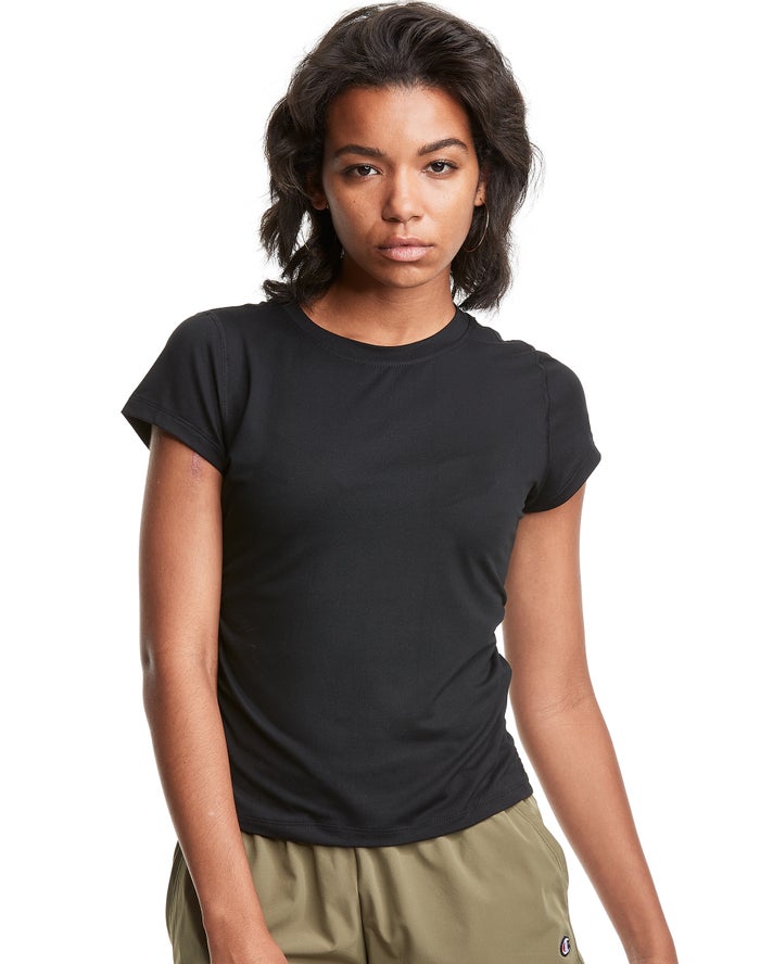 Camiseta Champion Mujer - Soft Touch Ruched Side ( Negras ) 2405197-FR